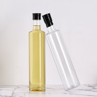 Bouteille d'huile vide en plastique de qualité alimentaire de 750 ml, épaissie, pour huile de colza, sauce soja, vin de riz jaune, vinaigre, transparente - Vente en gros
