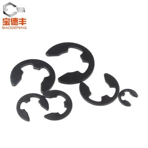 Baodefeng E-Type Snap <b>Ring</b> 304 Stainless Steel Blackened Open Retaining <b>Ring</b> For Shaft Bearing - Product Image 3