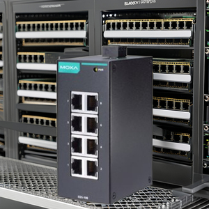 Moxa Eds-108 8-port Unmanaged Ethernet <b>Switch</b> Entry-level <b>Network</b> <b>Switches</b> with Stackable Function Moxa 8-port <b>Switch</b> - Product Image 3