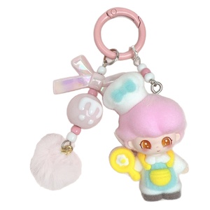 Porte-clés <span class=keywords><strong>Dimo</strong></span> Gold Medal Chef, personnage de dessin animé floqué, mignon, accessoire de sac, pendentif, tendance en direct, petit ornement - Product Image 5