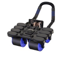 Équipement de Fitness Automatique pour Abdominaux de Salle de Sport, Planche de Pompes, Corps, Exercices Multifonctions, Patins de Glisse pour le Corps, Roue à Abdominaux