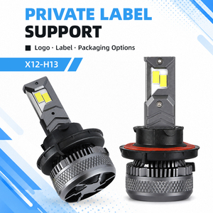 X12 H13 หลอดไฟหน้า LED 120W 10000LM ปลั๊กแอนด์เพลย์ลำแสงคู่ 12-24V สำหรับการเปลี่ยนหลอดฮาโลเจน - Product Image 1