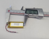 Batterie rechargeable 742045 3.7V 650mAh au lithium li-ion polymère avec pcm et connecteur en stock