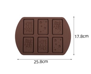 Molde de silicona para Chocolate, molde poroso para galletas de Navidad, molde para tarta con letras y corazones - Product Image 6