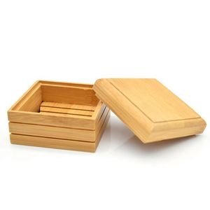 Wholesale <b>Bamboo</b> <b>Soap</b> <b>Dish</b> with Lid for Travel - Product Image 3