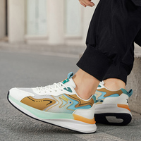 Chaussures de sport d'été légères, nouveau modèle, respirantes, en maille, à lacets, pour hommes, avec amorti, semelle souple, antidérapantes, décontractées