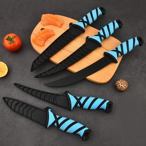 Cuchillo de Pesca para Camping y Supervivencia, Hoja de Acero Inoxidable con Punta Caída y Borde Recto, Mango de Plástico, 28cm de Longitud Total, 2mm, OEM - Product Image 5