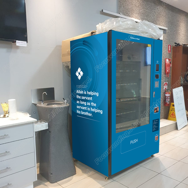 Large Smart Beverage & Snack Vending Machine with Touchscreen Display