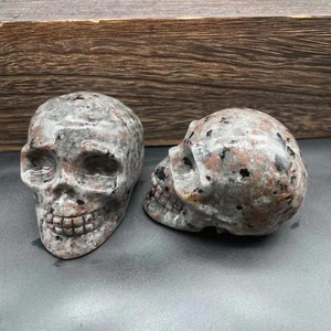 7cm Natural Stones Healing Gemstone <b>Crystal</b> Skulls Carving Crafts Amethyst <b>Crystal</b> Gifts Hallowmas - Product Image 3
