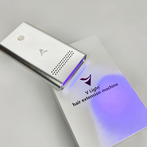 Nouvel ensemble d'outils de pose d'extensions capillaires LED V 2024-2025 amélioré, connecteurs et colle résine pour extensions de cheveux 100% naturels de haute qualité - Product Image 1