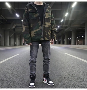 OEM Private Label <strong>Men</strong> Custom Stock Dropshipping <strong>Camo</strong> <strong>Jacket</strong> With Hood - Product Image 5