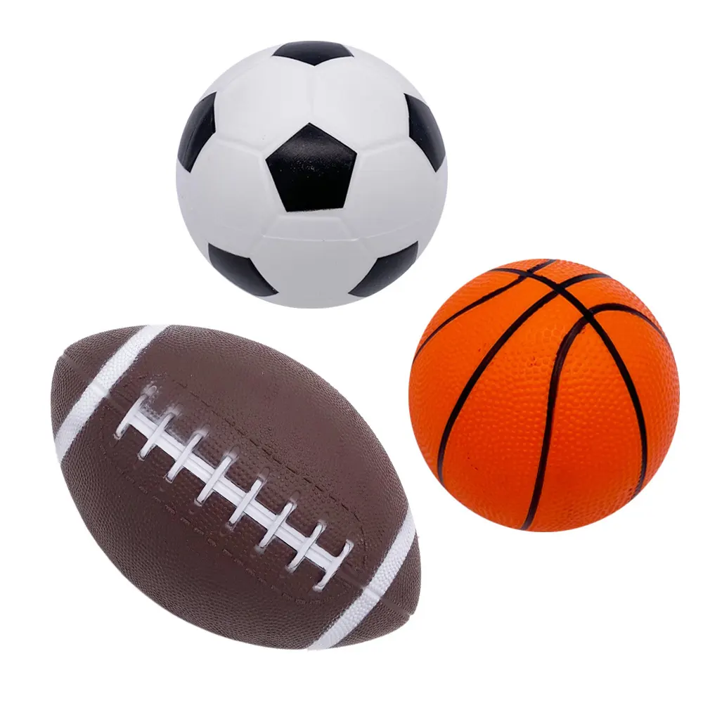 ActEarlier 3 pack PVC 6 inch mini vinyl sport balls Inflatable Toy for kids paly flash ball toy