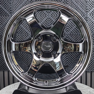 Custom Monoblock Wheels 4 Holes 4x100 6-Spoke Passenger Car Wheels Rims Deep Dish for Honda Jazz Toyota <strong>Prous</strong> C Bmw E30 - Product Image 1