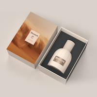 Emballage d'œuvre d'art visuelle : Boîte de parfum de luxe personnalisée avec impression à chaud pour collections haut de gamme