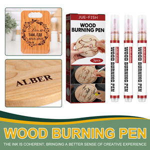 Jue-Fish fai da te woodcraft Set per bambini Branding legno pennarello per la creazione e la progettazione - Product Image 4