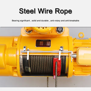 1t 2 טון 3t 5ton 10ton יחיד, לרוץ מהירות כפולה בניין מונורייל להרים חבל תיל חשמלי - Product Image 4