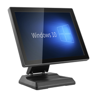 Terminal de Punto de Venta LICON Todo en Uno de 15.6 Pulgadas, Pantalla Táctil Plegable de 10 Puntos, Aleación de Aluminio, Windows 7/10, Conveniente para Puntos de Venta