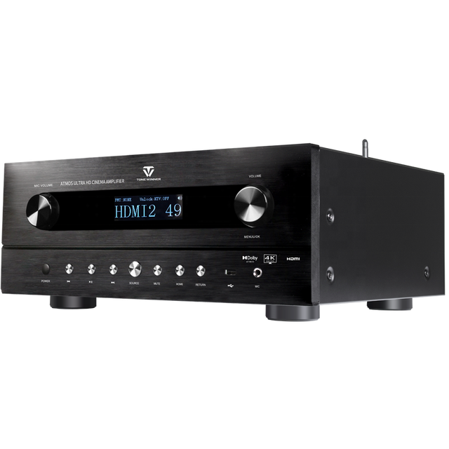 Tonewinner 5.2.2 Dolby Atmos 600W 4K HDMI ARC karaoke home cinema integrated power amplifier audio AV Receiver