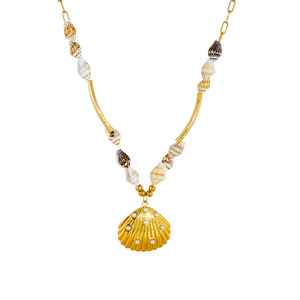 Stainless Steel <b>Seashell</b> Pendant Clavicle Chain <b>Necklace</b> For Women Party Fashion Jewelry Conch Themed Pendants - Product Image 5