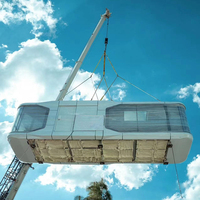 Capsule intelligente à énergie solaire, espace écologique extérieur, maison conteneur préfabriquée de luxe de haute qualité, chambre rapide pour centre commercial