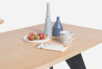 Table à manger moderne en bois massif, qualité supérieure, idéale pour la maison, le bureau et les restaurants, pour la cuisine et le salon.