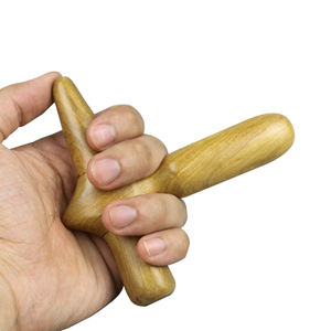 Bastón de Masaje de Madera Tradicional Chino para Relajación Corporal, Fácil de Usar, Martillo de Masaje en Forma de Cruz para Uso Doméstico - Product Image 6