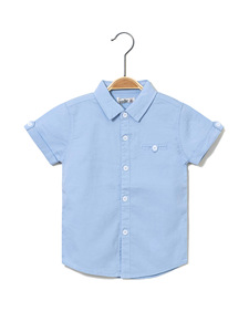 Nouvelle <span class=keywords><strong>chemise</strong></span> pour garçon 2026 LY – Vente en gros de chemises courtes en coton pour bébés et enfants - Product Image 2