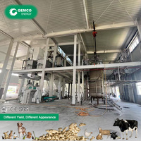 Nouvelle ligne de production de granulés d'aliments pour bétail et volailles personnalisée, 1-100T/H, entièrement automatique, en acier inoxydable, longue durée de vie