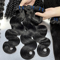 Extensiones de Cabello Humano Natural 100% Sin Procesar, Cabello Rizado Indio, Vietnamita y Birmano, de un Solo Donante, al por Mayor