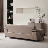 Ensemble de canapés de bureau en cuir écologique moderne blanc luxueux, modulaire, 1 à 3 places, facile à nettoyer, pour la maison, le bureau, le salon, commercial