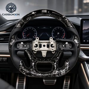 Volante Deportivo Personalizado de Fibra de Carbono Forjada Genuina con Cuero para Dodge Ram 1500 3500 4500 TRX Rebel - Product Image 4