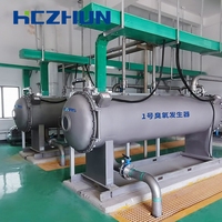 Générateur d'ozone 8000 g/h, équipé d'un système de concentrateur d'oxygène PSA, avec pompe, réservoir sous pression, moteur, PLC, etc.