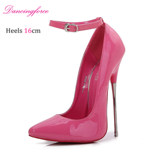Scarpe Sexy da Crossdresser 16CM, Taglia Grande 46, <span class=keywords><strong>Tacchi</strong></span> Fetish, Décolleté a Punta con Tacco a Spillo per Donne - Product Image 4