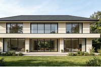 Maison de rêve, villa modulaire personnalisée, norme européenne moderne, préfabriquée, 2/3 étages, structure en acier, terrasse sur le toit aménageable