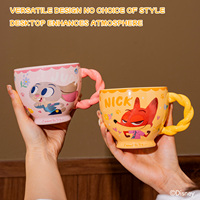 Mug en céramique Disney Zootopia avec poignée et boîte cadeau, tasse à café, thé et lait pour offrir en cadeau et pour un usage domestique, et Coupe du Monde 2026