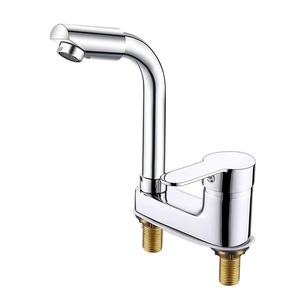 Robinet mitigeur double trou à poignée unique et double commande, entrée 20 mm pour lavabo, évier, toilettes - Product Image 1