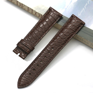 Correa de <span class=keywords><strong>Reloj</strong></span> de Cuero Genuino de Cocodrilo Americano con Patrón Redondo - Correa de <span class=keywords><strong>Reloj</strong></span> de Cuero Personalizable para <span class=keywords><strong>Reloj</strong></span> <span class=keywords><strong>Inteligente</strong></span> - Product Image 4