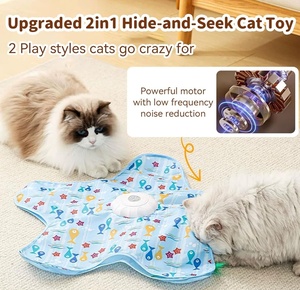 Juguete Eléctrico Giratorio para Gatos con Sonido y Diseño de Caza, Juguete Interactivo Automático para Gatos y Perros para Aliviar el Aburrimiento - Product Image 2