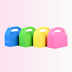 Custom Logo Mini White <strong>Cardboard</strong> Paper Gift Box Wholesale Small Square Mono-color Paper <strong>Suitcase</strong> Gift Packaging Box with Handle - Product Image 4