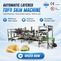 Ligne de production de peau de tofu commerciale LUOKE, machine automatique de fabrication de feuilles de tofu pour usine alimentaire de soja