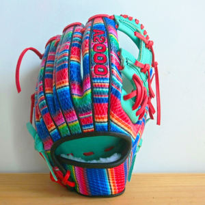 Gants de softball professionnels personnalisés <span class=keywords><strong>A2000</strong></span> en cuir véritable pour droitiers et gauchers, mitaines de sport de baseball - Product Image 4