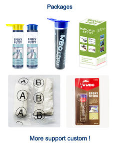 Mastic époxy bicomposant WBG haute résistance pour réparation céramique et métal, colle adhésive en acier inoxydable - Product Image 5