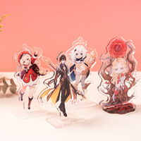 Ornements de bureau en acrylique imprimés numériquement et objets artisanaux en plastique Hanxin, support d'affichage personnalisé en acrylique pour figurines humanoïdes