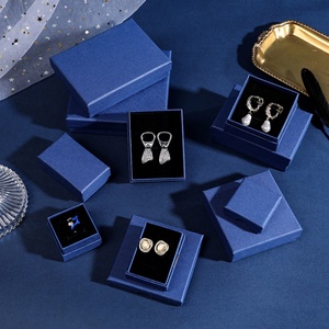 Wholesale Custom Square Pink Rigid 2 Piece Thin Jewelry <b>Box</b> Lid and Base Paper Jewelry <b>Box</b> for Ring <b>Earring</b> Necklace - Product Image 6