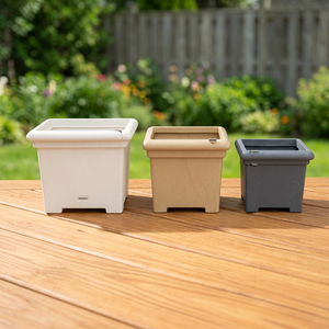 Pots à plantes succulentes en plastique verni de différentes tailles pour la décoration du sol, de la maison, du bureau et du jardin - Vente en gros, cadeau idéal - Product Image 3