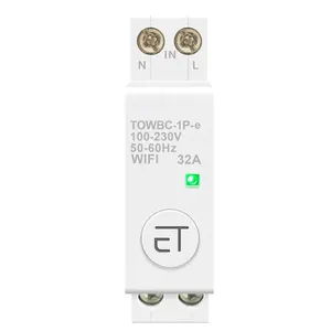 Interruptor inteligente com controle de voz, interruptor remoto 110v din rail smart mcb wi-fi disjuntor para casa inteligente ewelink app mcb temporizador 220v 380v