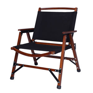 المهنية الصانع خفيفة الوزن اختياري الصينية 55*56*32.5/64 الخشب + القطن قماش الزان التخييم كرسي قابل للطي - Product Image 5