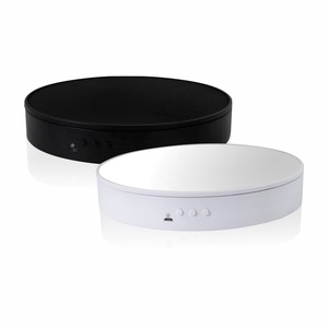 Plateau tournant électrique télécommandé à vitesse <span class=keywords><strong>variable</strong></span> de 20 cm pour la photographie en direct, support d'affichage, accessoires de studio photo - Product Image 2