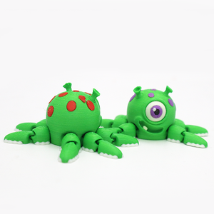 Figurines d'octopus extraterrestres imprimées en 3D transfrontalières, jouets articulés créatifs et ornements, cadeaux pour les amateurs d'animaux et de dinosaures - Product Image 3