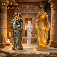 Petite statue du sarcophage de Toutankhamon, figurine de momie de tombe égyptienne ancienne, objet décoratif en résine pour étagère, bureau, maison